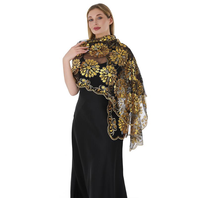 60*190cm Sequin Shawls and Wraps Women Scarf Gown Cheongsam Fringed Scarves 60*190cm червоний/золотий
60*190cm Sequin Shawls and Wraps Women Scarf Gown Cheongsam Fringed Scarves 60*190cm червоний/золотий