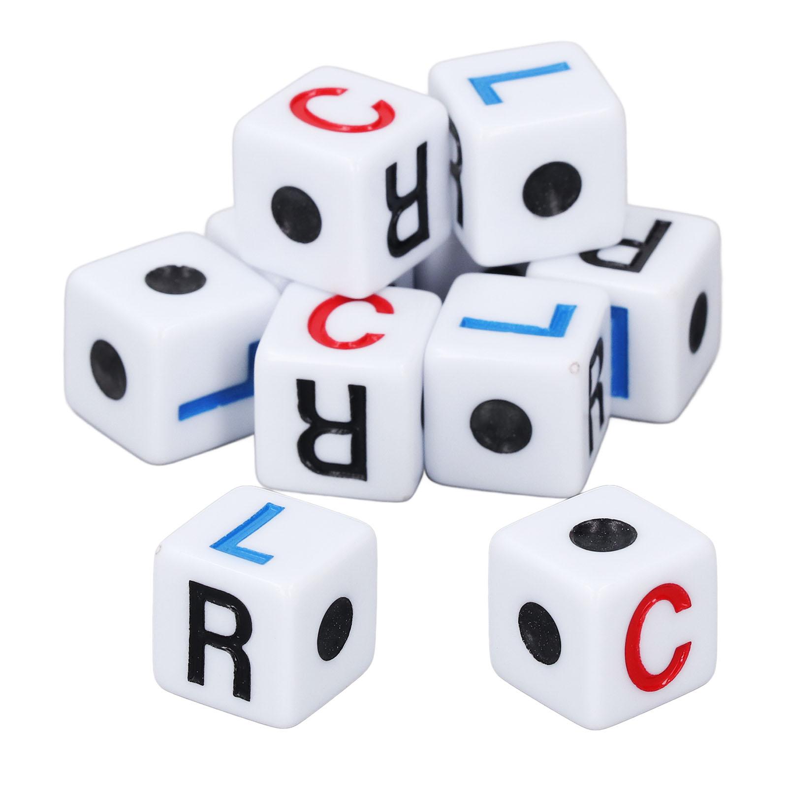 20pcs Left Right Center Dice Plastic Interesting Left Right Center Dice Game Set for Party Gatherings
20pcs Left Right Center Dice Plastic Interesting Left Right Center Dice Game Set for Party Gatherings