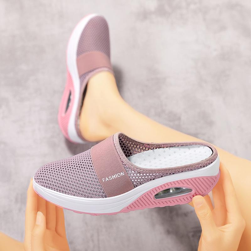 Large size without heel, one pedal, women s lazy thick bottom air cushion, hollow mesh surface, breathable bag head, half drag 43 червоний
Large size without heel, one pedal, women s lazy thick bottom air cushion, hollow mesh surface, breathable bag head, half drag 43 червоний