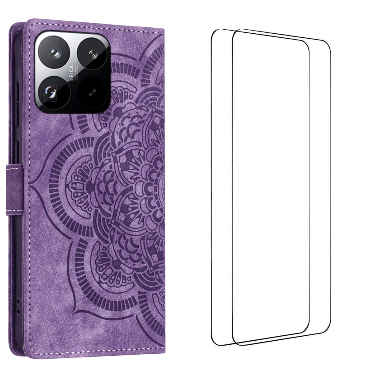 For Xiaomi 15T Case with 2Pcs Tempered Glass WANLONFENG MTL Series Mandala Leather Phone Cover
For Xiaomi 15T Case with 2Pcs Tempered Glass WANLONFENG MTL Series Mandala Leather Phone Cover