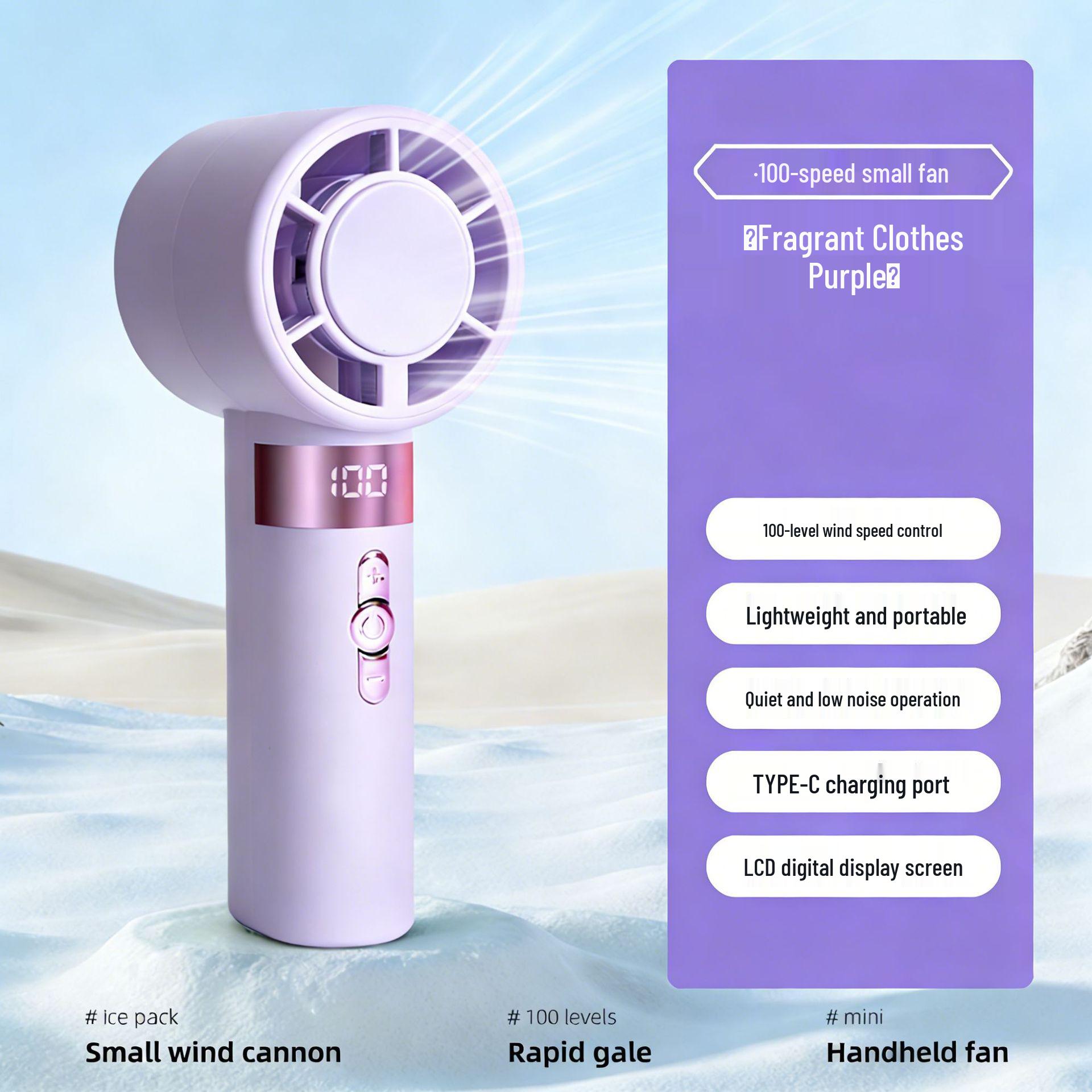 High-Speed Portable Brushless Fan: USB Rechargeable, 100 Gears, Digital Display, Perfect for Summer Cooling 6*6*16CM
High-Speed Portable Brushless Fan: USB Rechargeable, 100 Gears, Digital Display, Perfect for Summer Cooling 6*6*16CM