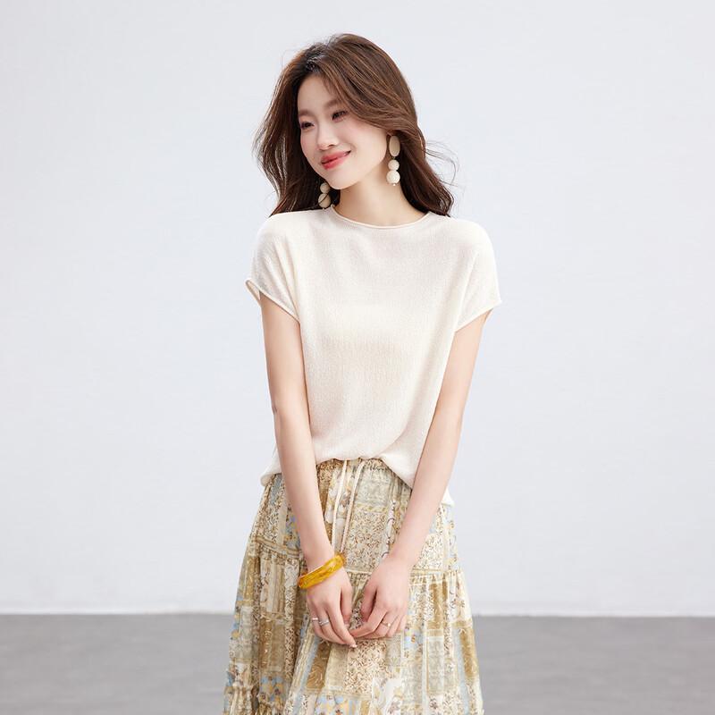 Srcr Women s Silk Blend Knitted Short-Sleeve T-shirt M
Srcr Women s Silk Blend Knitted Short-Sleeve T-shirt M