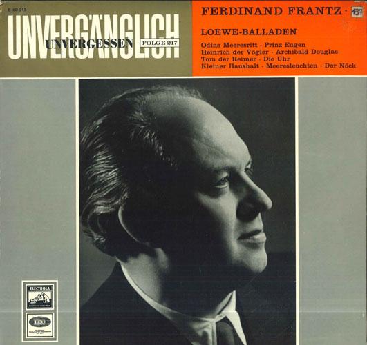 Виниловая пластинка FERDINAND FRANTZ HANS ALTMANN Loewe Баллады E80015 ELECTROLA Германия Классика Б/У
Виниловая пластинка FERDINAND FRANTZ HANS ALTMANN Loewe Баллады E80015 ELECTROLA Германия Классика Б/У