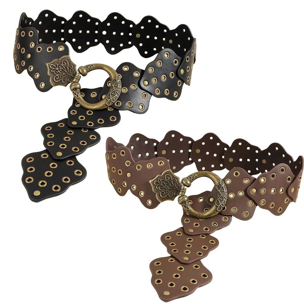 Vintage Rivet Waist Cinch Belt Grommet PU Leather Waistband Fashion Waist Belt Female Jeans кавовий
Vintage Rivet Waist Cinch Belt Grommet PU Leather Waistband Fashion Waist Belt Female Jeans кавовий
