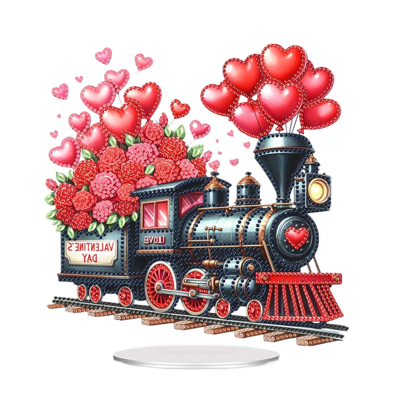 Acrylic Special Shape Train Heart Diamond Painting Tabletop Ornaments Kit Diamond Painting Desktop Decors for Home Office Decor
Acrylic Special Shape Train Heart Diamond Painting Tabletop Ornaments Kit Diamond Painting Desktop Decors for Home Office Decor