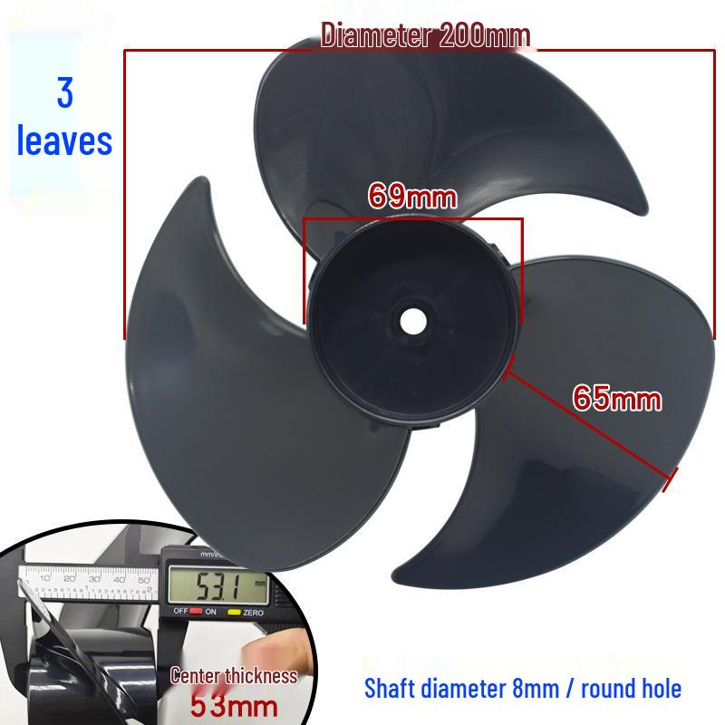 Universal Silent Turbo Floor Fan Blades - 150/170/180mm, Three Blades
Universal Silent Turbo Floor Fan Blades - 150/170/180mm, Three Blades
