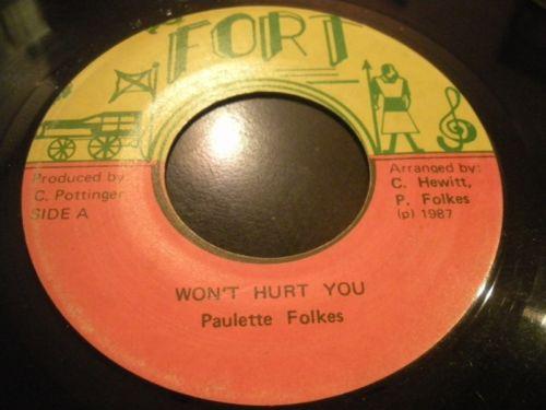7inch Record PAULETTE FOLKES Wont Hurt You NONE Fort 1987 Jamaica Reggae Ska Dub Used
7inch Record PAULETTE FOLKES Wont Hurt You NONE Fort 1987 Jamaica Reggae Ska Dub Used