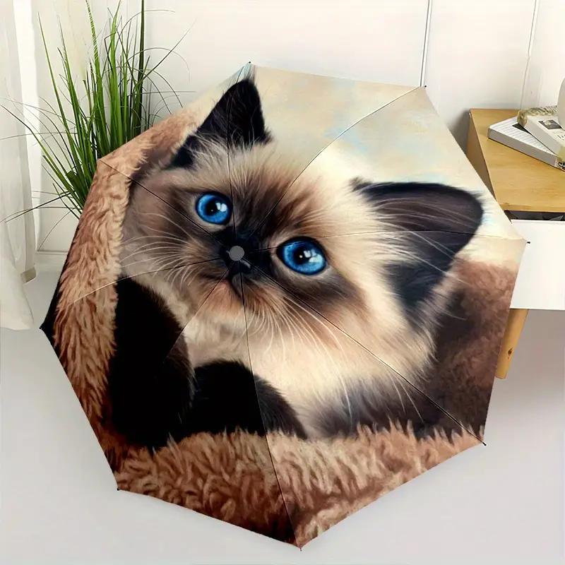 1 Siamese Cat Themed Portable Folding Umbrella - Fashionable, Lightweight, and Durable Iron Frame, Suitable for All Seasons, H Iron&8K
1 Siamese Cat Themed Portable Folding Umbrella - Fashionable, Lightweight, and Durable Iron Frame, Suitable for All Seasons, H Iron&8K