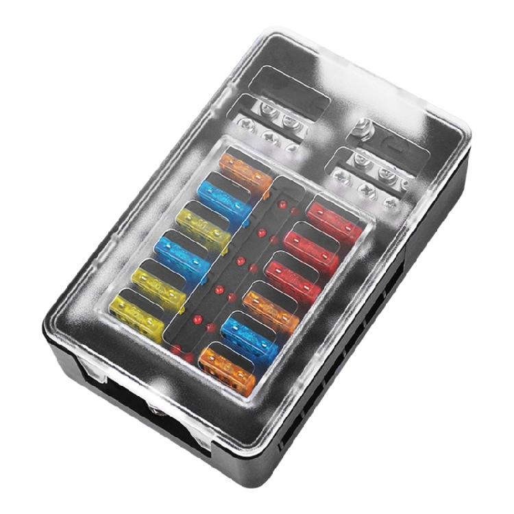 ABS Fuses Box Efficient 6/12 Circuit Fuses Holder Vehicle Electrical Upgrades Corrosion Resistant for Car & Application
ABS Fuses Box Efficient 6/12 Circuit Fuses Holder Vehicle Electrical Upgrades Corrosion Resistant for Car & Application