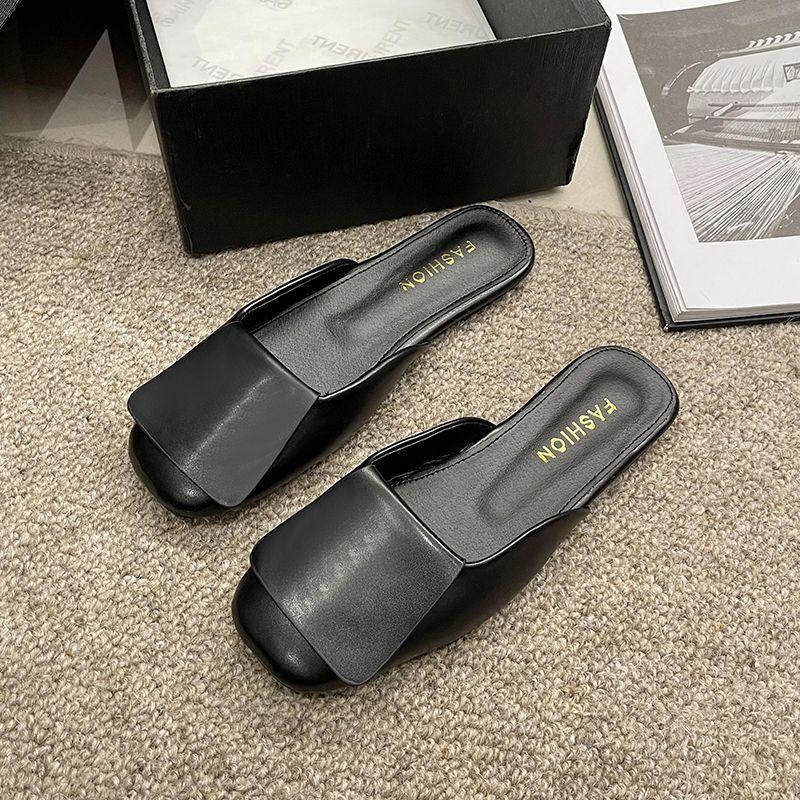 Удобная и универсальная сумка на голову, верхняя одежда, нескользящие квадратные носки, плоская подошва, полушлепанцы, ленивые полушлепанцы, женская обувь, тапочки 35
Удобная и универсальная сумка на голову, верхняя одежда, нескользящие квадратные носки, плоская подошва, полушлепанцы, ленивые полушлепанцы, женская обувь, тапочки 35