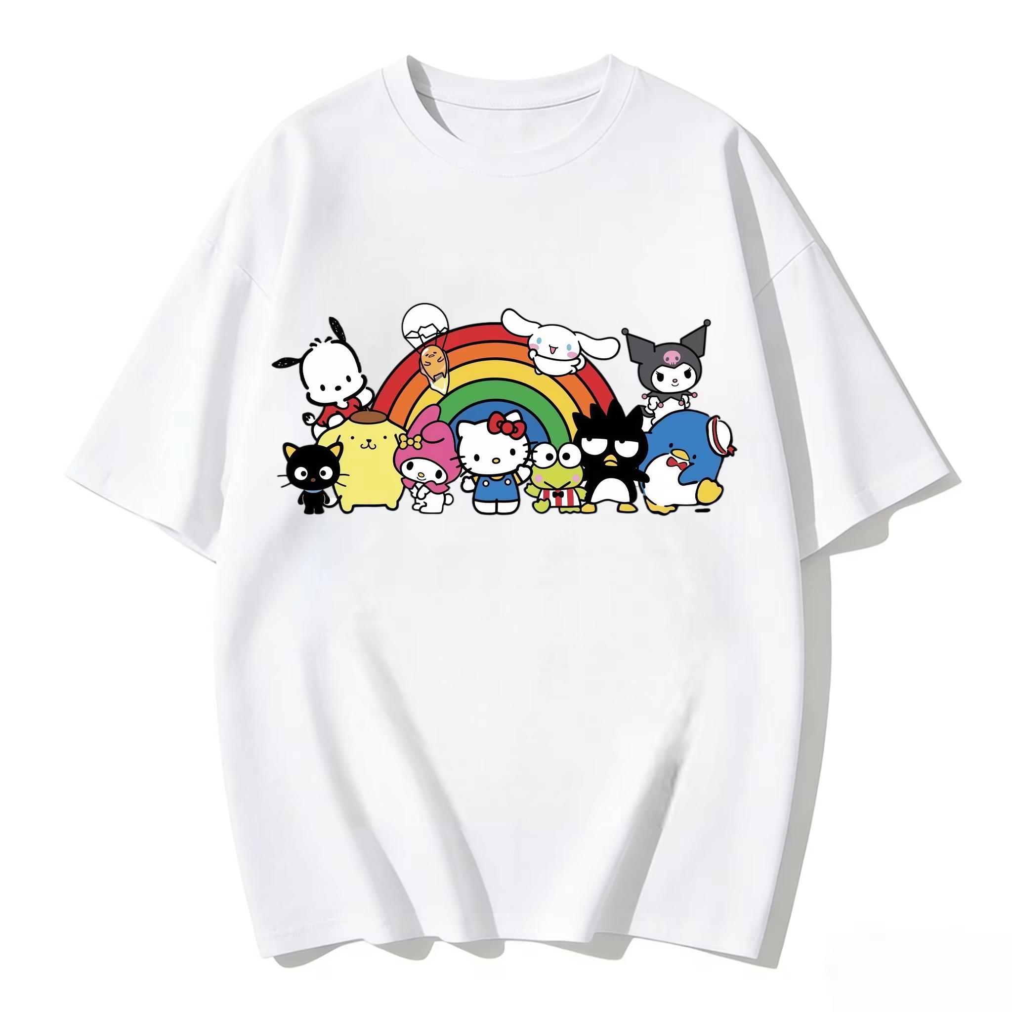 2026 new Summer Cute HelloKitty TShirts Soft Cotton Short Sleeve Tees for Parents Kids Breathable Casual Daily Outfit Tops S
2026 new Summer Cute HelloKitty TShirts Soft Cotton Short Sleeve Tees for Parents Kids Breathable Casual Daily Outfit Tops S