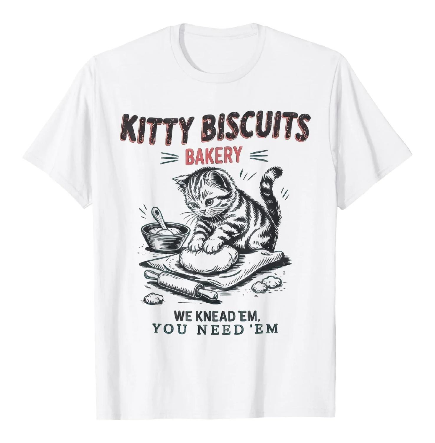 Kitty Biscuits Bakery Graphic Tee Kitten Kneading Dough Cotton T-Shirt Funny Pet Lover Gift S чёрный
Kitty Biscuits Bakery Graphic Tee Kitten Kneading Dough Cotton T-Shirt Funny Pet Lover Gift S чёрный