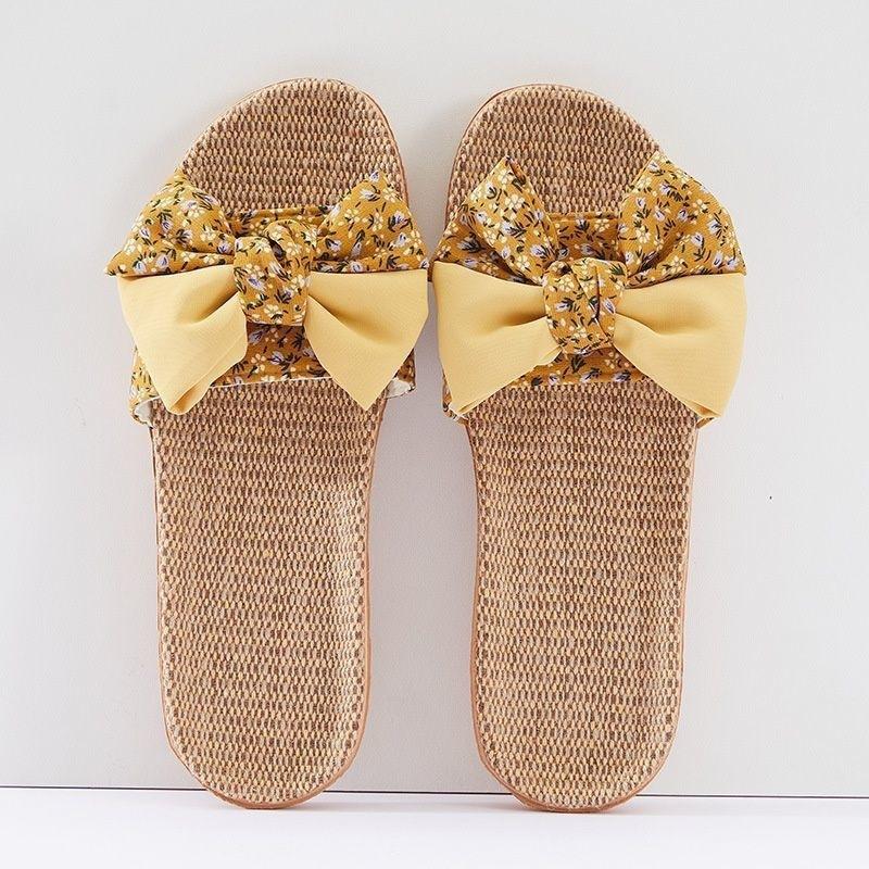 Korean version bow linen slippers indoor soft bottom cute non-slip home slippers breathable and refreshing beauty salon 35-36
Korean version bow linen slippers indoor soft bottom cute non-slip home slippers breathable and refreshing beauty salon 35-36