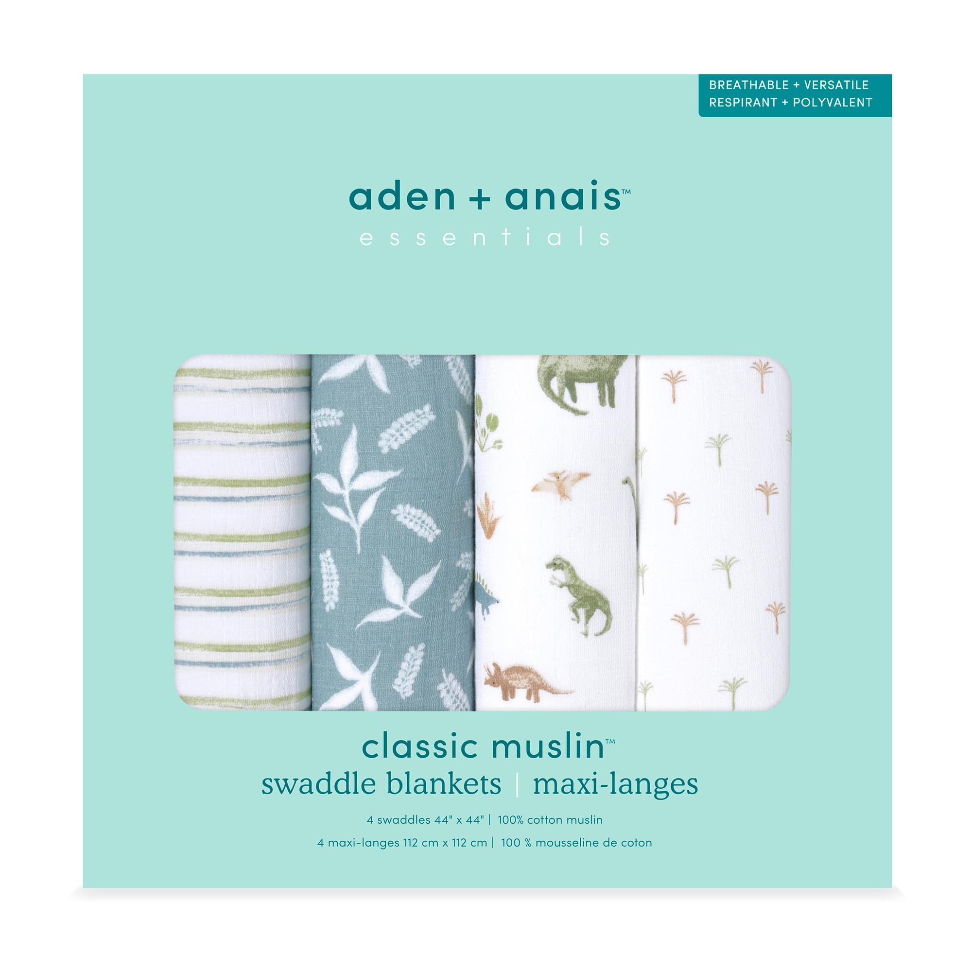 aden anais essentials и anai original детский подарок муслиновая пеленка 4 шт. профилактика ночного плача новорожденного динозавр джунгли ESWC40030 + (Основы Эйдена)
aden anais essentials и anai original детский подарок муслиновая пеленка 4 шт. профилактика ночного плача новорожденного динозавр джунгли ESWC40030 + (Основы Эйдена)