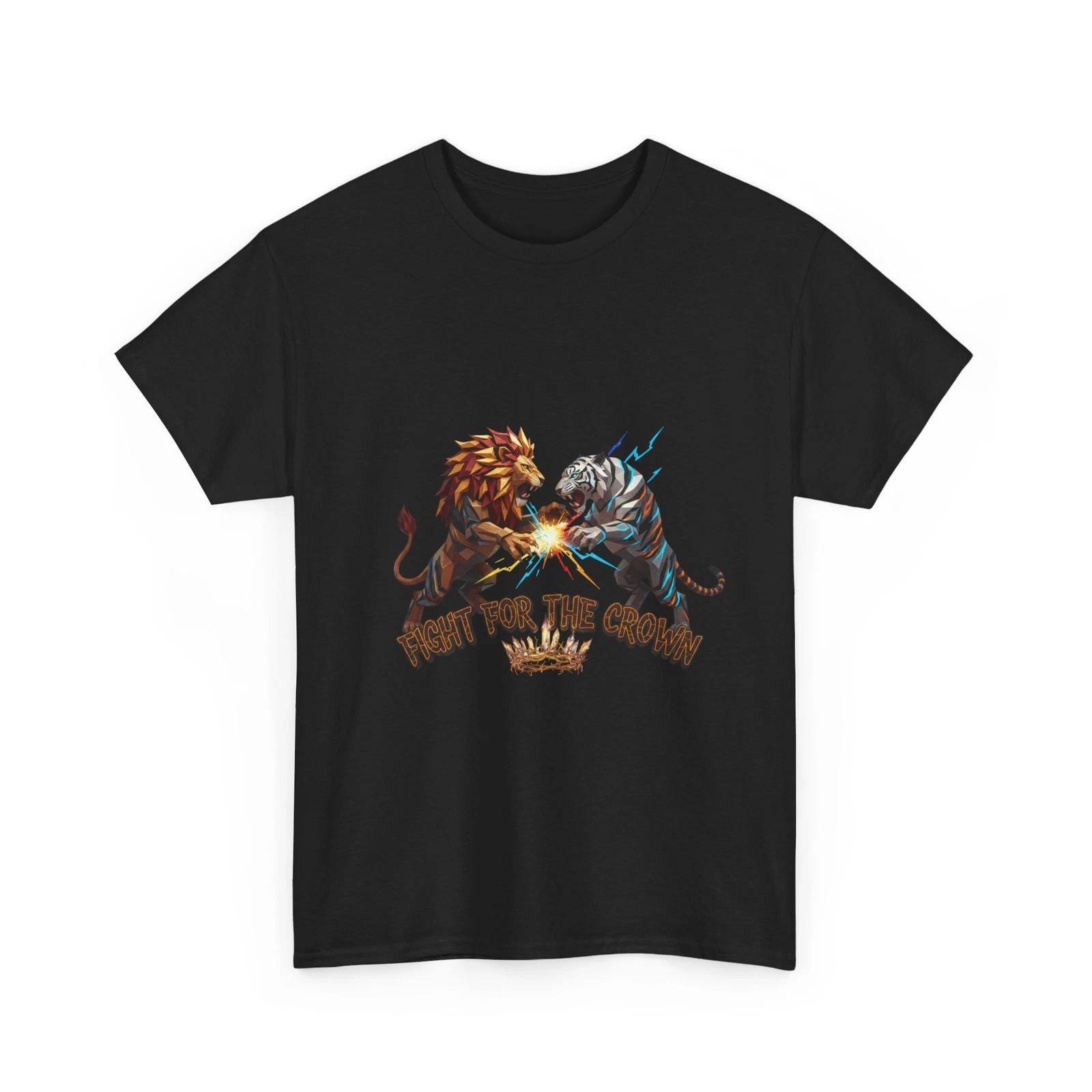 Lion vs Tiger Fight T-Shirt | King Crown Graphic Shirt, Animal Shirt, Cotton Tee 2XL
Lion vs Tiger Fight T-Shirt | King Crown Graphic Shirt, Animal Shirt, Cotton Tee 2XL