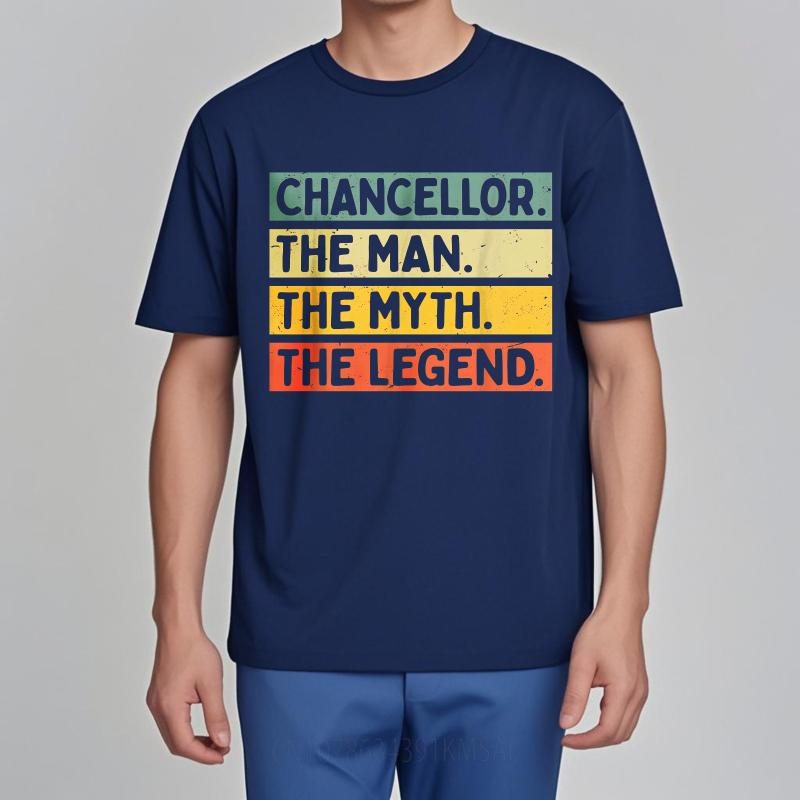 Daily Wear Summer For Man tshirt Chancellor The Man The Myth The Legend Short Sleeve Printed Oneck Top Tees Cotton Top Tees as the picture3149 темно-синього кольору
Daily Wear Summer For Man tshirt Chancellor The Man The Myth The Legend Short Sleeve Printed Oneck Top Tees Cotton Top Tees as the picture3149 темно-синього кольору