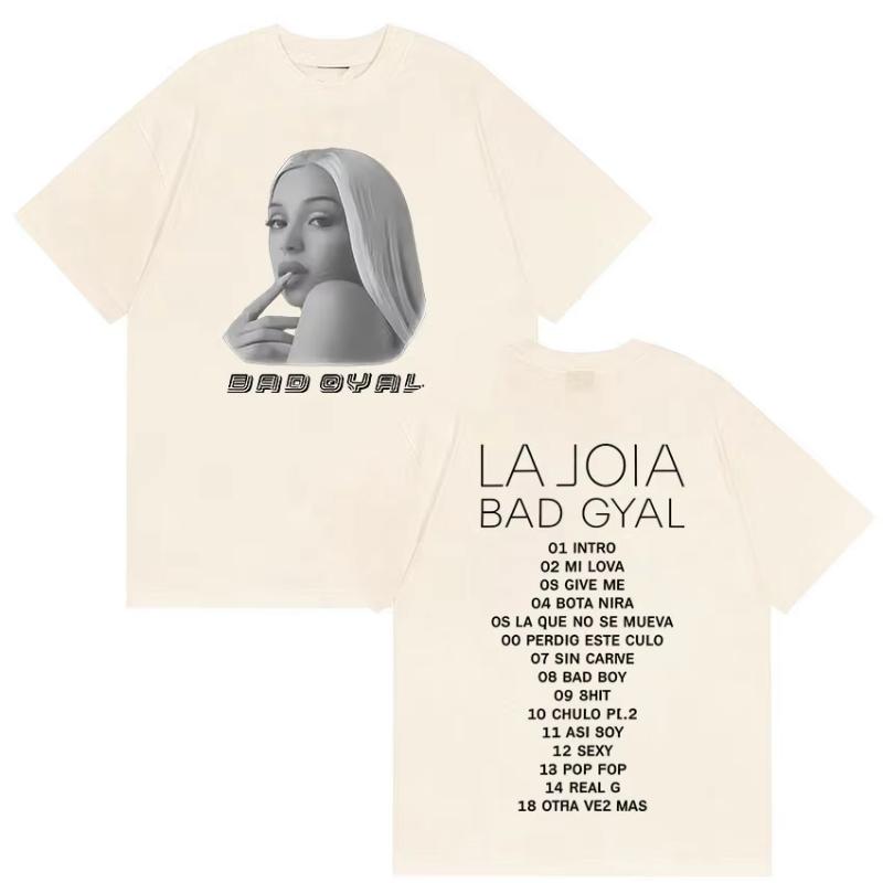 Singer Bad Gyal Tour 2025 Merch T Shirts Men Women Retro Aesthetic High Quality Fashion T-shirt Casual Cotton Short Sleeve Tees 5XL різнокольоровий
Singer Bad Gyal Tour 2025 Merch T Shirts Men Women Retro Aesthetic High Quality Fashion T-shirt Casual Cotton Short Sleeve Tees 5XL різнокольоровий