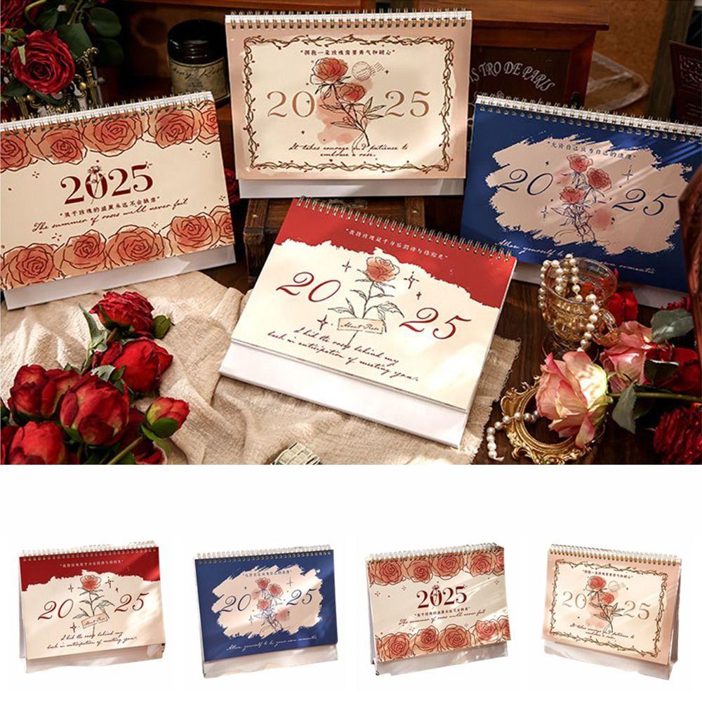 Ежемесячный планировщик Floral Coil 2025 Vintage Romantic Roses Настольный календарь Канцелярские принадлежности
Ежемесячный планировщик Floral Coil 2025 Vintage Romantic Roses Настольный календарь Канцелярские принадлежности