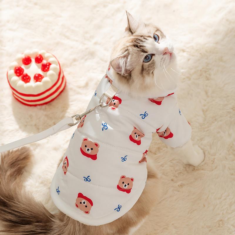Korean Version of Autumn and Winter Cat Cute Bear Full Print Cotton Coat Small and Medium-sized Dog Pet Teddy Pomeranian Dog Clothes L (
Korean Version of Autumn and Winter Cat Cute Bear Full Print Cotton Coat Small and Medium-sized Dog Pet Teddy Pomeranian Dog Clothes L (