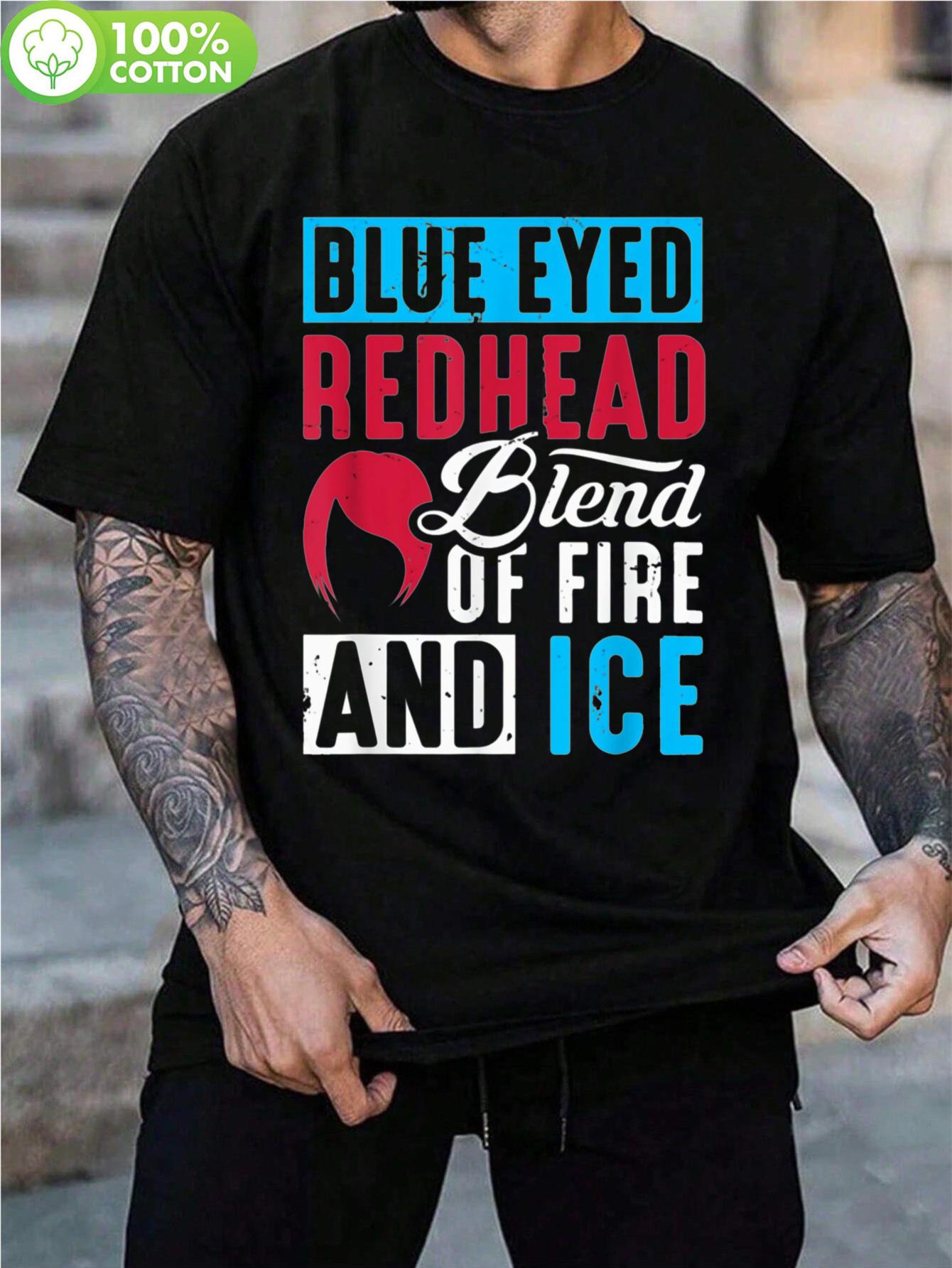 Retro Graphic T-shirt - Blue Eyed Redhead Blend Fire & Ice Design M
Retro Graphic T-shirt - Blue Eyed Redhead Blend Fire & Ice Design M