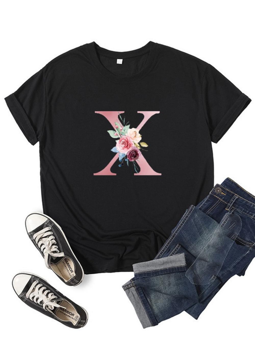 Rose Flowers Tshirt Pink 26 English Letters A B C D Tshirt Hen Bachelorette Party Wedding Bridesmaid Tshirt Daily Streetwear S
Rose Flowers Tshirt Pink 26 English Letters A B C D Tshirt Hen Bachelorette Party Wedding Bridesmaid Tshirt Daily Streetwear S