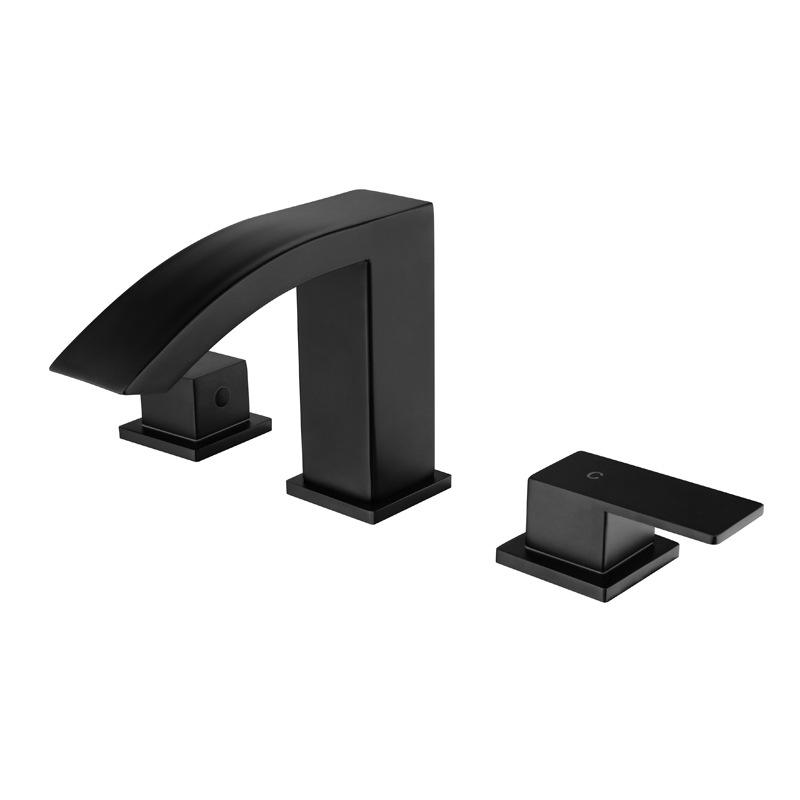 Waterfall Bathroom Basin Faucet Brushed Gold/Black Deck Mounted Hot and Cold Water Mixer Sink Tap Dual Handle Bathtub Tap чёрный
Waterfall Bathroom Basin Faucet Brushed Gold/Black Deck Mounted Hot and Cold Water Mixer Sink Tap Dual Handle Bathtub Tap чёрный