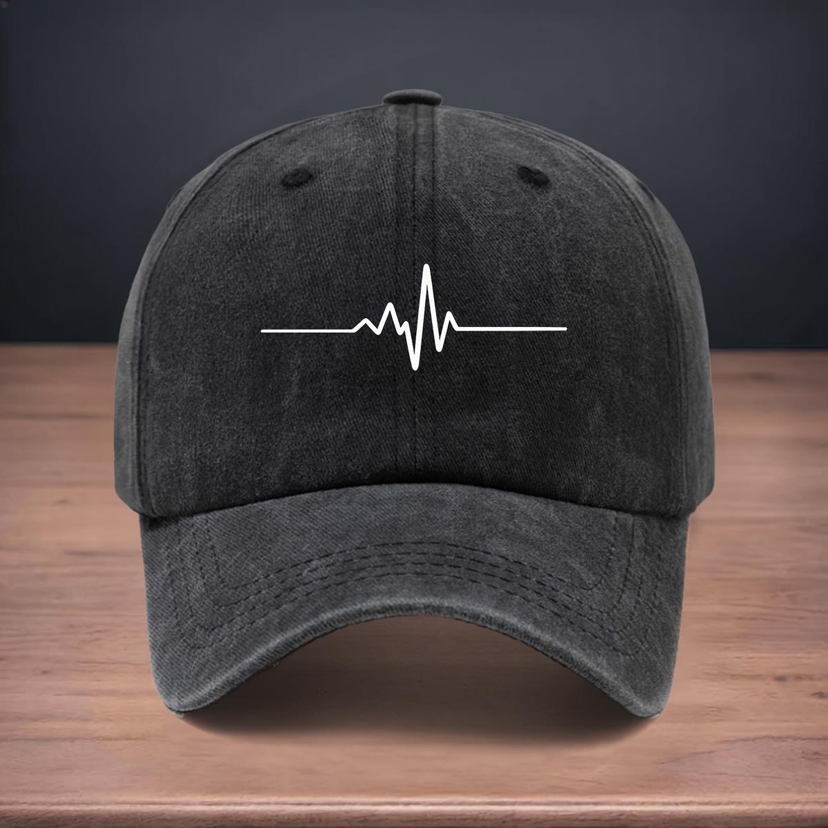 Printed White Heart Rate Chart Pattern Baseball Cap Street Rap Soft Hat Outdoor Camping Trucker Hat чёрный
Printed White Heart Rate Chart Pattern Baseball Cap Street Rap Soft Hat Outdoor Camping Trucker Hat чёрный