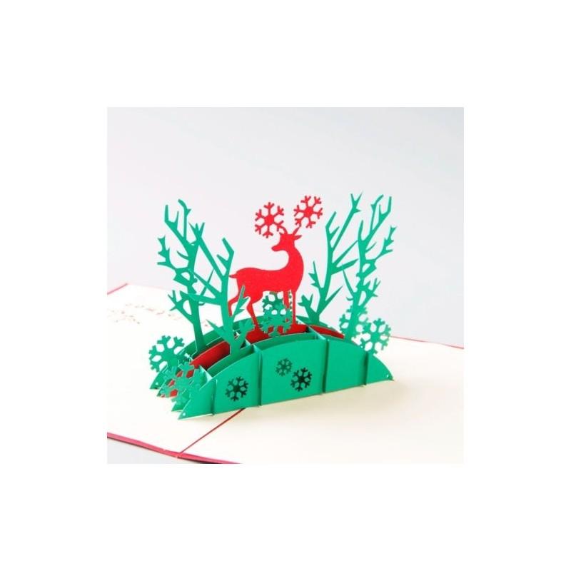 Exquisite 3d Greeting Card With Christmas Deer Design Ideal For Birthdays And Parties
Exquisite 3d Greeting Card With Christmas Deer Design Ideal For Birthdays And Parties