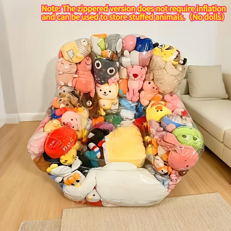 Large Capacity DIY Doll Storage Bag for Sofa Transparent PVC Toy Organizer Box Cushioned Seat Space-Saving Multifunctional Stool
Large Capacity DIY Doll Storage Bag for Sofa Transparent PVC Toy Organizer Box Cushioned Seat Space-Saving Multifunctional Stool