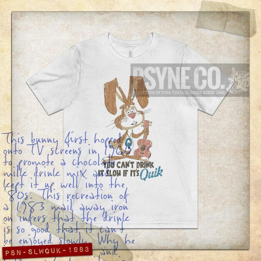 You Can t Drink It Slow if It s Quik 1983 Vintage Men s T shirt S
You Can t Drink It Slow if It s Quik 1983 Vintage Men s T shirt S