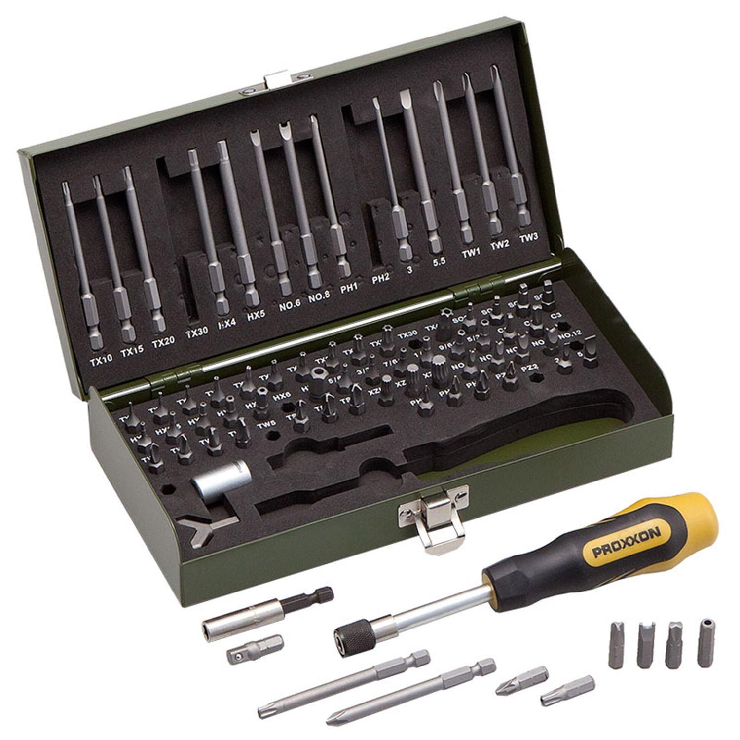 PROXXON special bit set 75-piece 1/4 No.82107
PROXXON special bit set 75-piece 1/4 No.82107