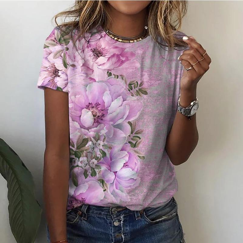 Floral Flower T-Shirts 3D Print Women s Round-Neck Short Sleeve T Shirt Streetwear Harajuku Casual Tees Y2k Tops Female Clothing S
Floral Flower T-Shirts 3D Print Women s Round-Neck Short Sleeve T Shirt Streetwear Harajuku Casual Tees Y2k Tops Female Clothing S