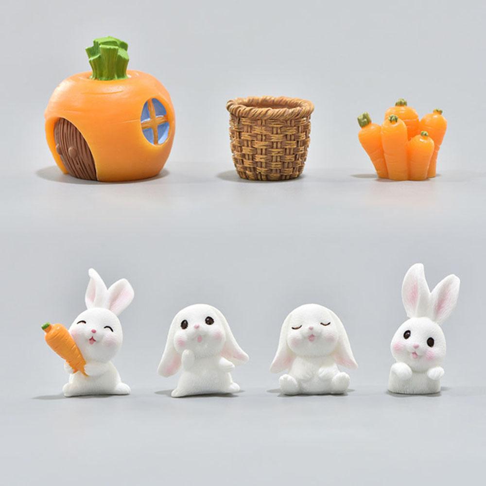 Landscape Resin Bunny Basket Miniature Rabbit Figurine Cartoon Carrot House Mini Animal Statue type 6
Landscape Resin Bunny Basket Miniature Rabbit Figurine Cartoon Carrot House Mini Animal Statue type 6