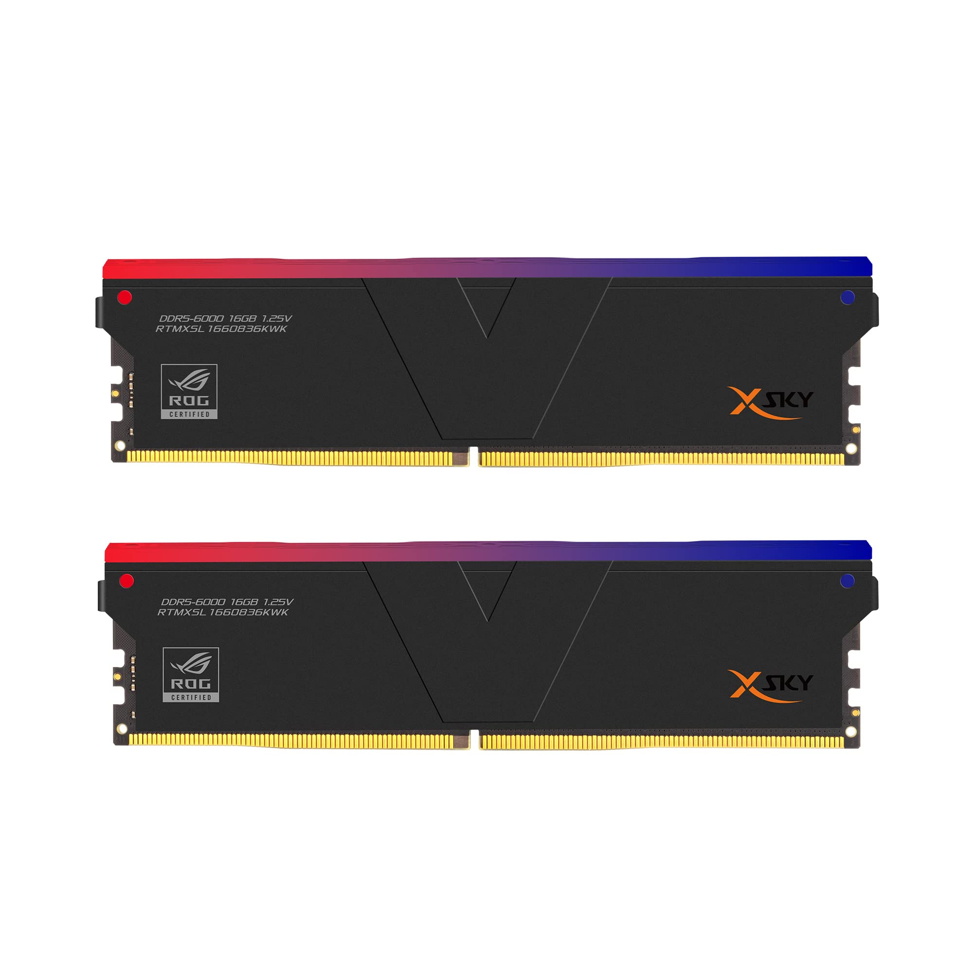 Ігрова пам ять Hynix IC для настільного ПК Manta XSky RGB ROG Certified 32GB x CL36 ASUS ROG With Heatsink RTMXSL1660836KWK v-color (Емісійний тип) чорний
Ігрова пам ять Hynix IC для настільного ПК Manta XSky RGB ROG Certified 32GB x CL36 ASUS ROG With Heatsink RTMXSL1660836KWK v-color (Емісійний тип) чорний