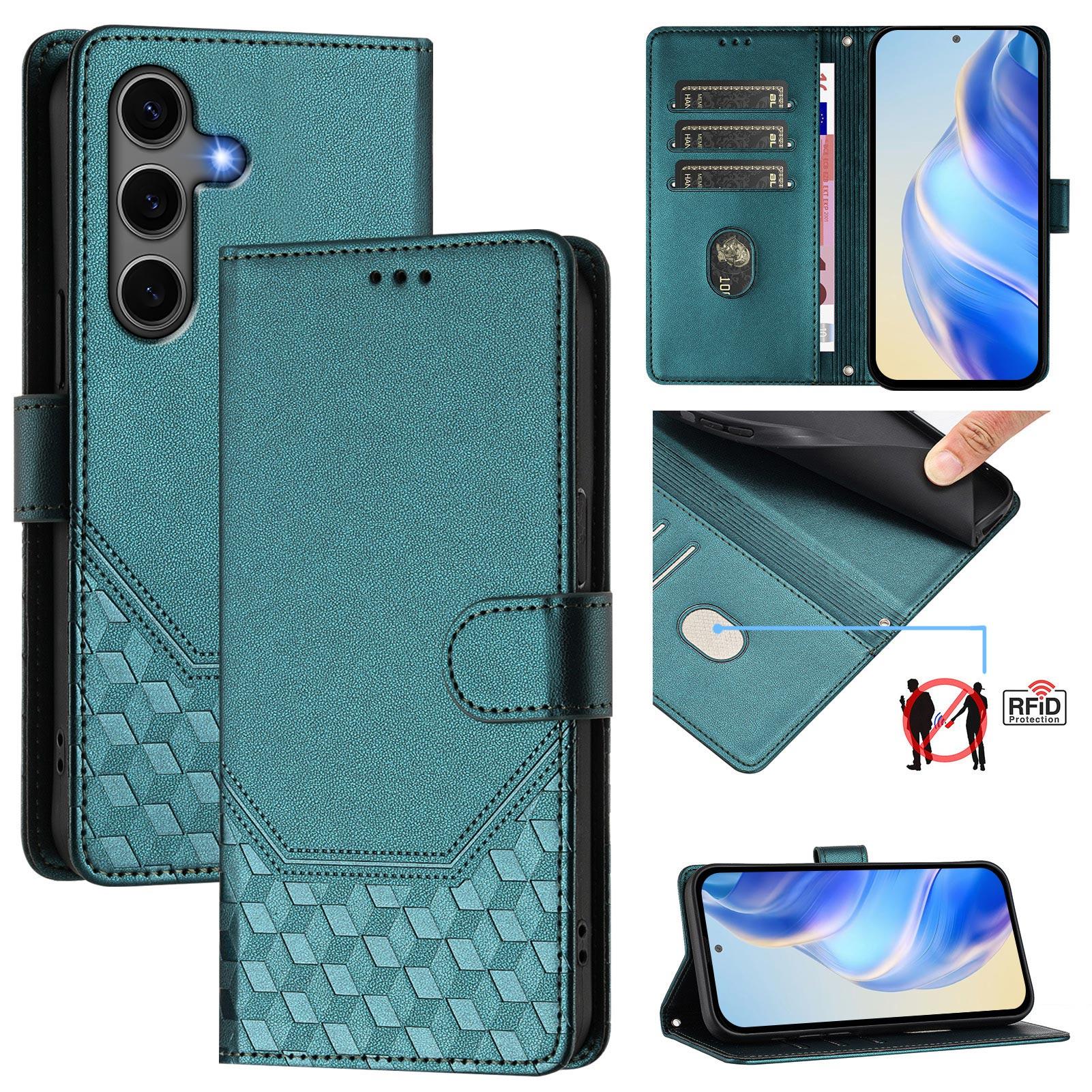 For Samsung Galaxy S25+ Case Imprinted Honeycomb RFID Blocking Leather Phone Cover with Strap D
For Samsung Galaxy S25+ Case Imprinted Honeycomb RFID Blocking Leather Phone Cover with Strap D