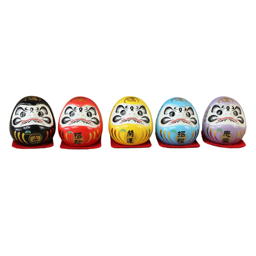 ideamall Daruma Doll Figurine, Ceramic, Business Prosperity Decoration, Dashboard Ornament, Car Ornament, Set of 5
ideamall Daruma Doll Figurine, Ceramic, Business Prosperity Decoration, Dashboard Ornament, Car Ornament, Set of 5