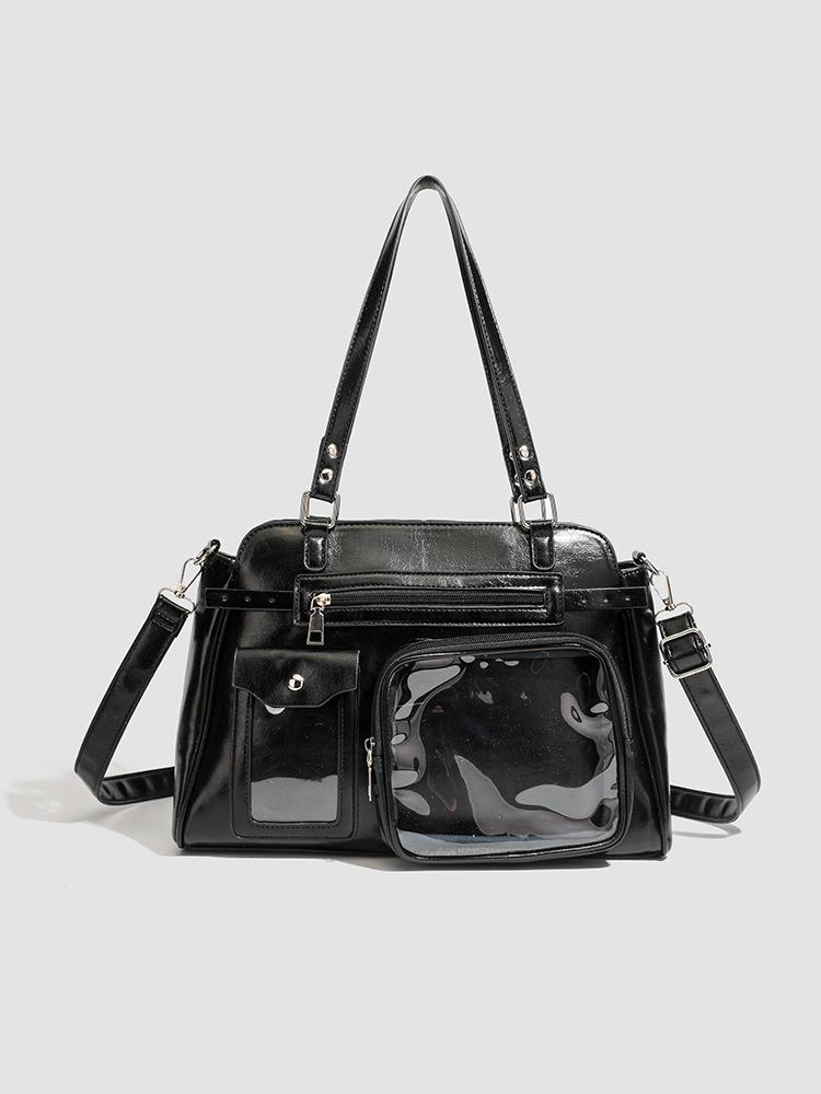 New Large Capacity Anime Uniform Pain Bag Fashion Simple Star Chasing College Style One Shoulder Portable Tote Bag чорний
New Large Capacity Anime Uniform Pain Bag Fashion Simple Star Chasing College Style One Shoulder Portable Tote Bag чорний