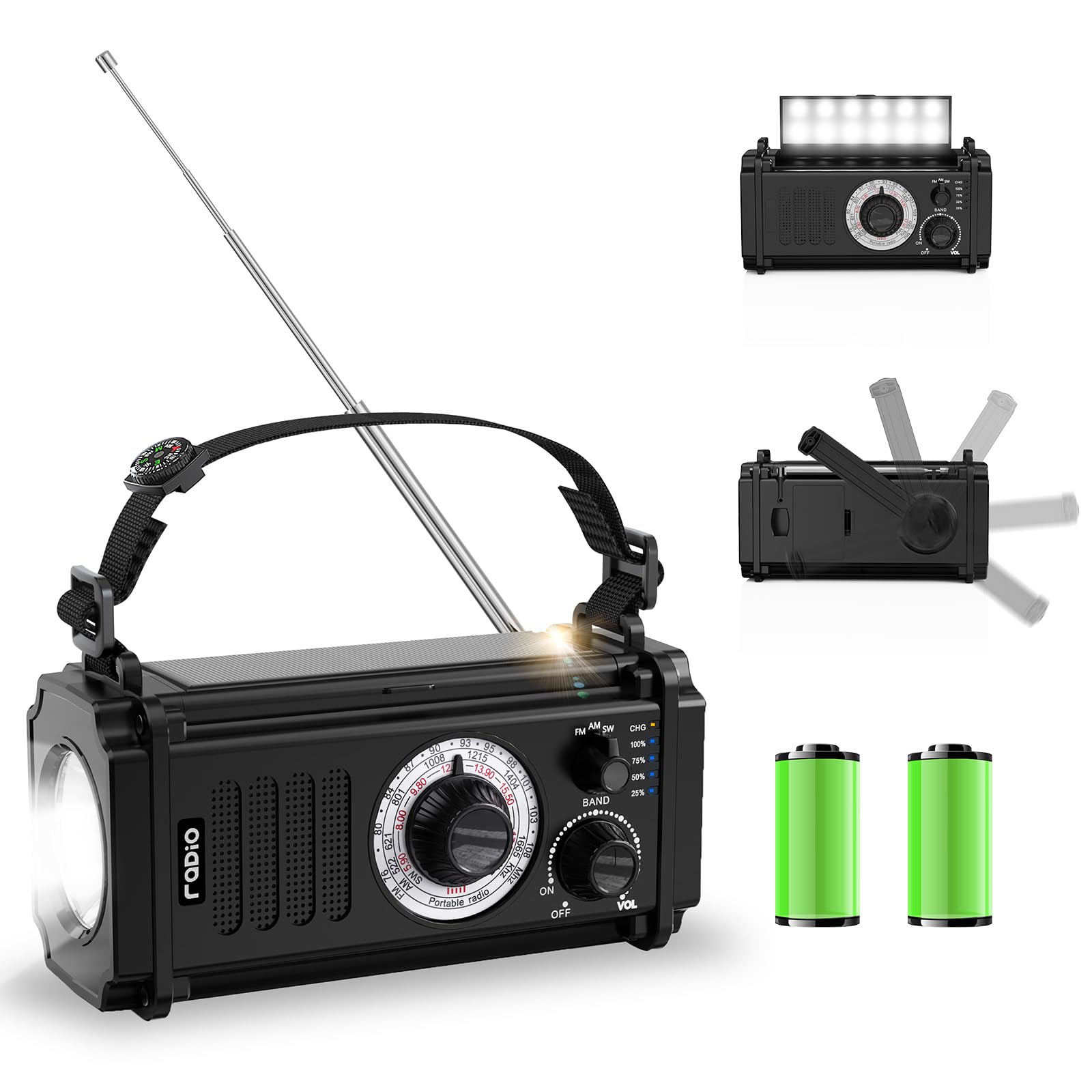Large Issufel Charging Highly Sensitive SOS Earphone Reading Solar Can Use Dry Portable IPX3 Disaster Prevention Goods Applicable to situations чорний
Large Issufel Charging Highly Sensitive SOS Earphone Reading Solar Can Use Dry Portable IPX3 Disaster Prevention Goods Applicable to situations чорний