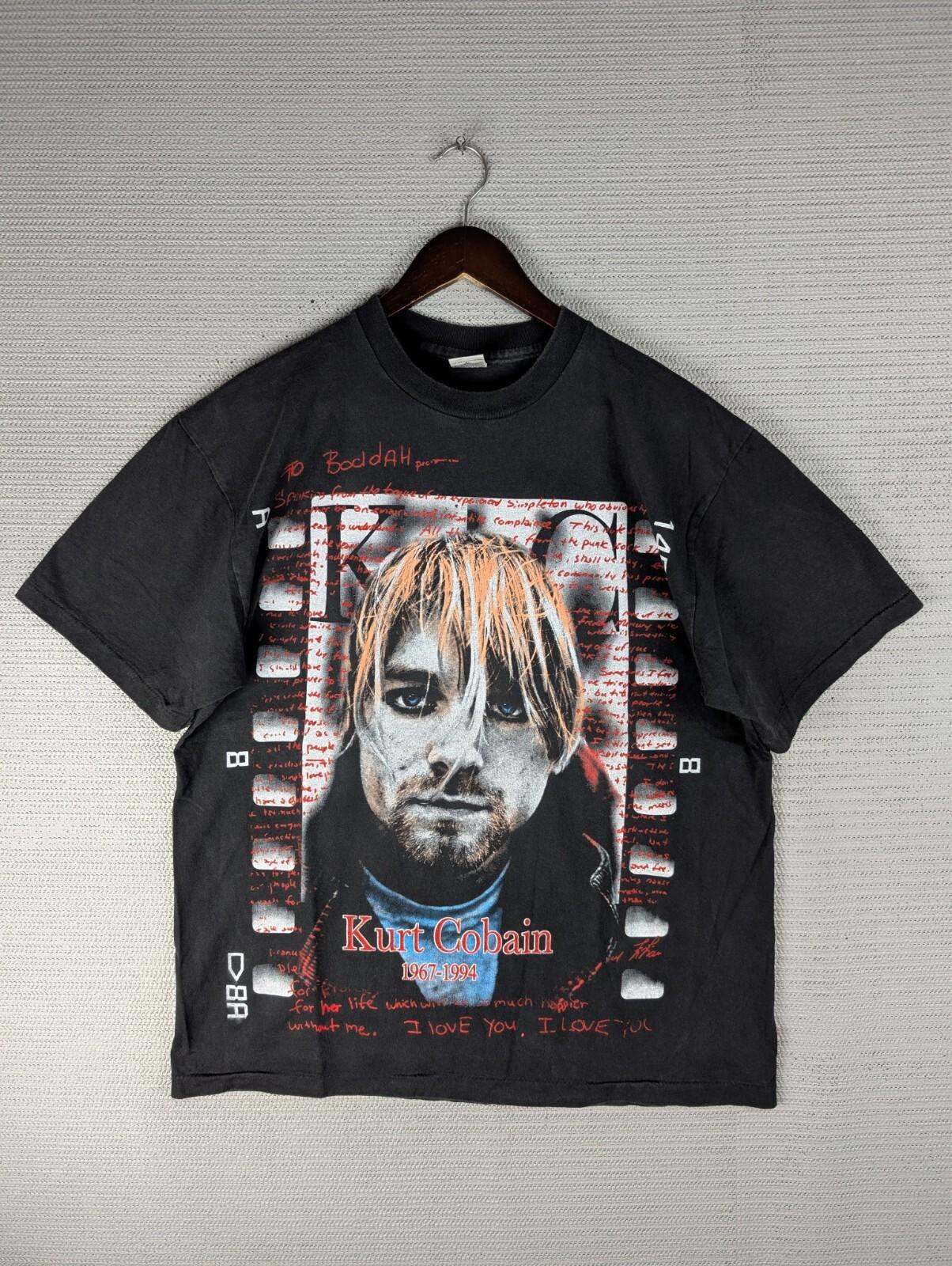26 Kurt Cobain Nirvana T-shirt size XL Big face 2 sided memorial bootleg reprint Unisex T-Shirt M
26 Kurt Cobain Nirvana T-shirt size XL Big face 2 sided memorial bootleg reprint Unisex T-Shirt M