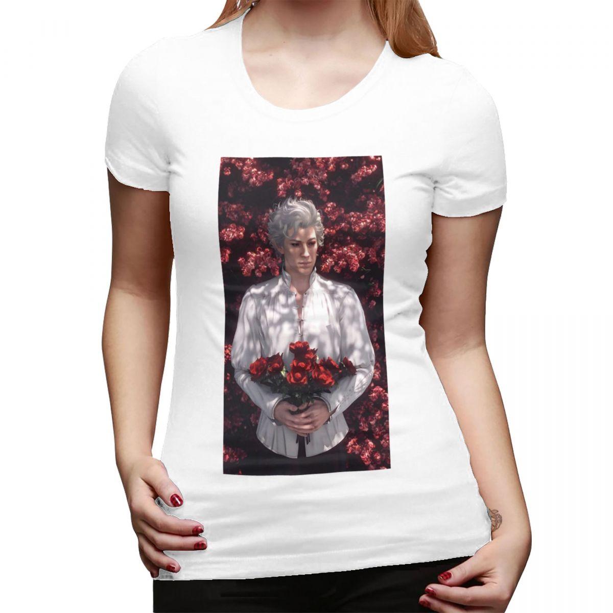 Baldurs Gate 3 Astarion Vampire Character TShirt for Women Round Neck Streetwear T Shirts Womens Short Sleeve Clothes Tops S
Baldurs Gate 3 Astarion Vampire Character TShirt for Women Round Neck Streetwear T Shirts Womens Short Sleeve Clothes Tops S