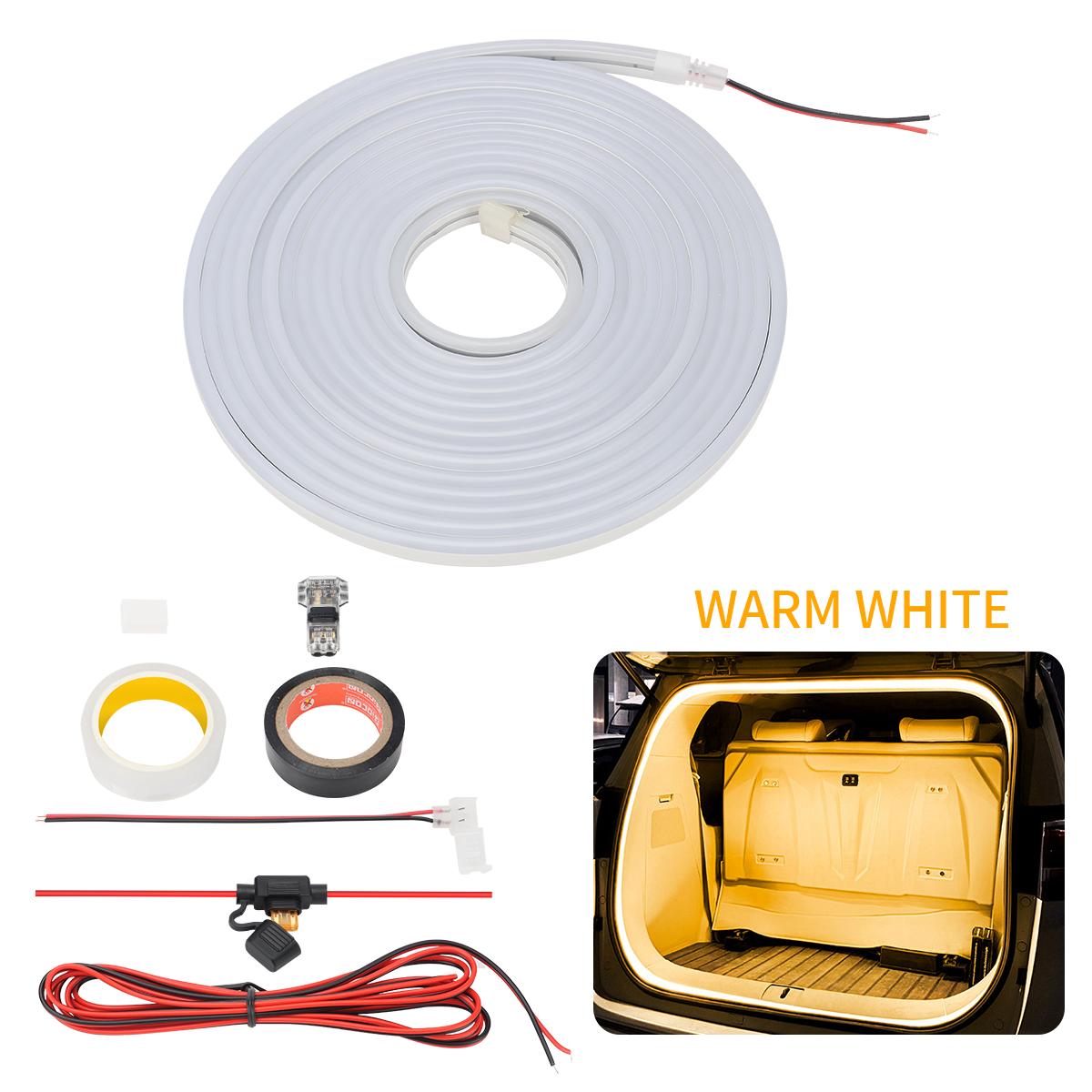 5M 12v Flexible LED Ambient Light Strip Car Rear Trunk Brighten After Trunk Frunk Silicone Interior For Tesla Model Y Juniper теплим білим кольором
5M 12v Flexible LED Ambient Light Strip Car Rear Trunk Brighten After Trunk Frunk Silicone Interior For Tesla Model Y Juniper теплим білим кольором