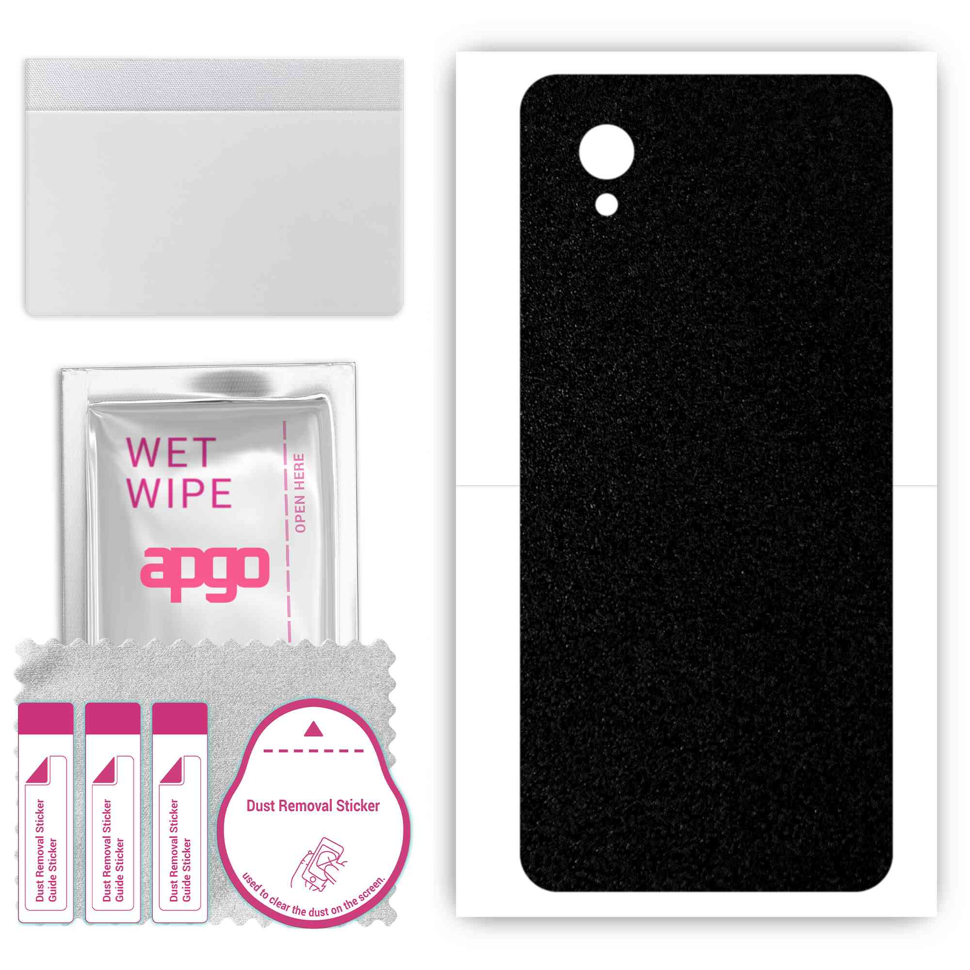 apgo Protective Skin Sticker for the back compatible with Alcatel 1, Wrap Film, Foil, Vinyl - Pattern Matte Black
apgo Protective Skin Sticker for the back compatible with Alcatel 1, Wrap Film, Foil, Vinyl - Pattern Matte Black