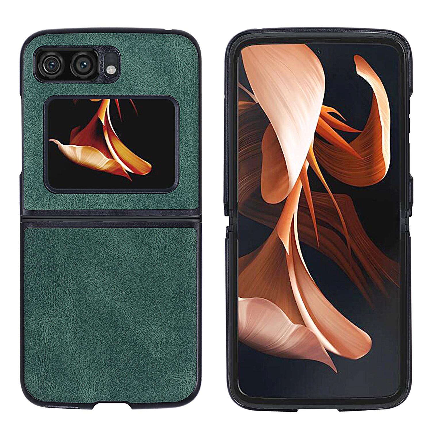 For Motorola Razr 2022 5G Folding Phone Case Leather Coated Hard PC Shockproof Cover Green
For Motorola Razr 2022 5G Folding Phone Case Leather Coated Hard PC Shockproof Cover Green