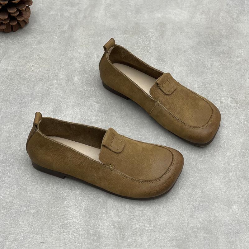 Johnature Retro Genuine Leather Loafers Square Toe Soft Soled Cowhide Flat Women s Slip-on Shoes 40 хакі
Johnature Retro Genuine Leather Loafers Square Toe Soft Soled Cowhide Flat Women s Slip-on Shoes 40 хакі