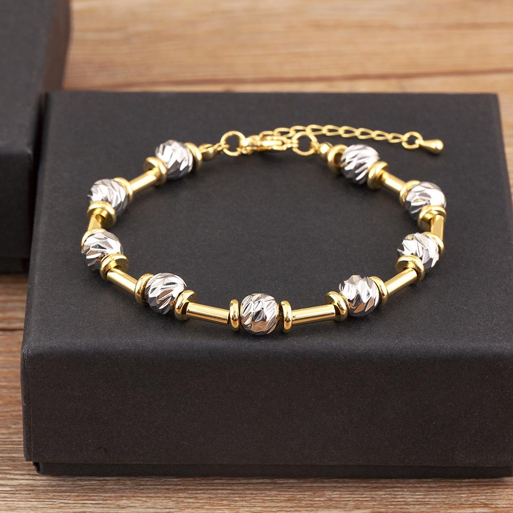 Nidin High Quality Personality Design Copper Round Beads Hand Bracelets For Female Girl Birthday Party Fashionable Jewelry Gifts срібний
Nidin High Quality Personality Design Copper Round Beads Hand Bracelets For Female Girl Birthday Party Fashionable Jewelry Gifts срібний