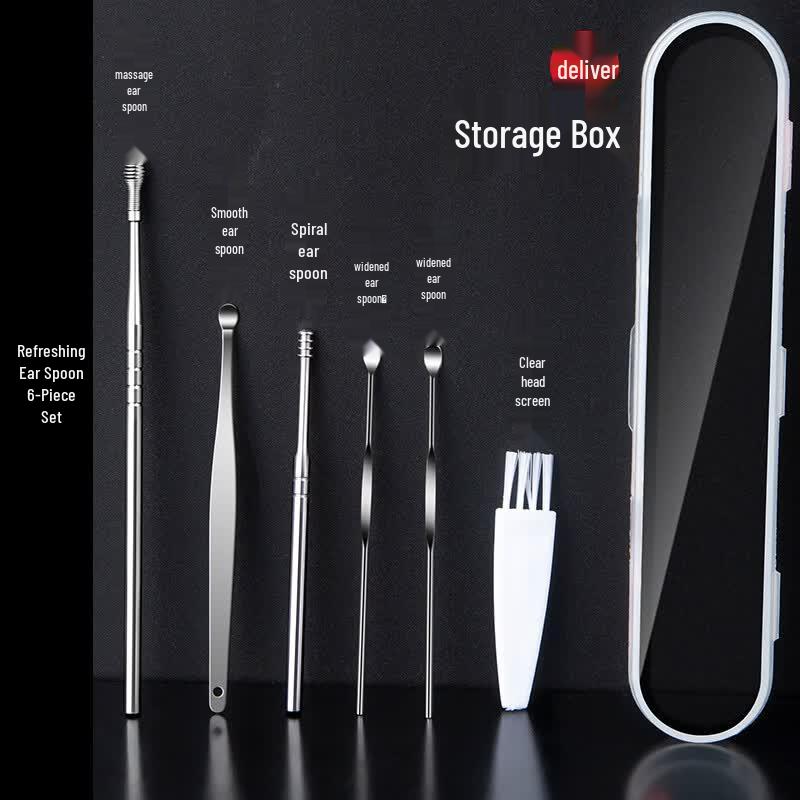 Qingxi Yilin 6-Piece Portable Double-Ended Ear Cleaning Tool Set
Qingxi Yilin 6-Piece Portable Double-Ended Ear Cleaning Tool Set