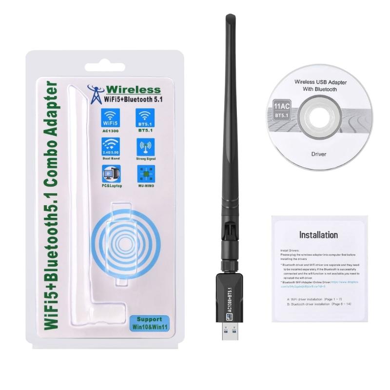 Бездротова мережева карта USB 2 в 1 із приймачем Bluetooth 5.1 2,4+5 ГГц WIFI 1300 Мбіт/с Карта бездротового адаптера
Бездротова мережева карта USB 2 в 1 із приймачем Bluetooth 5.1 2,4+5 ГГц WIFI 1300 Мбіт/с Карта бездротового адаптера