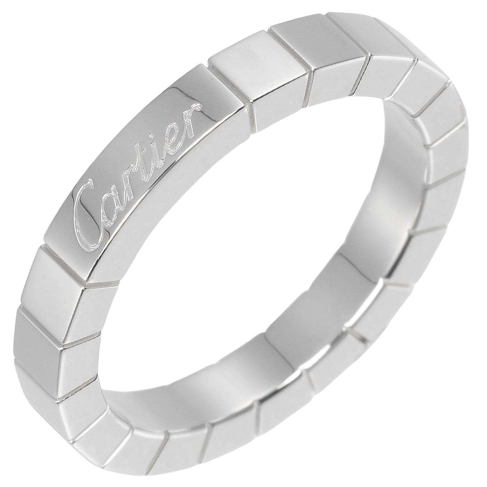 CARTIER Lanieres Ring K18 white gold #6.2(US Size) 6.25g Women Used
CARTIER Lanieres Ring K18 white gold #6.2(US Size) 6.25g Women Used
