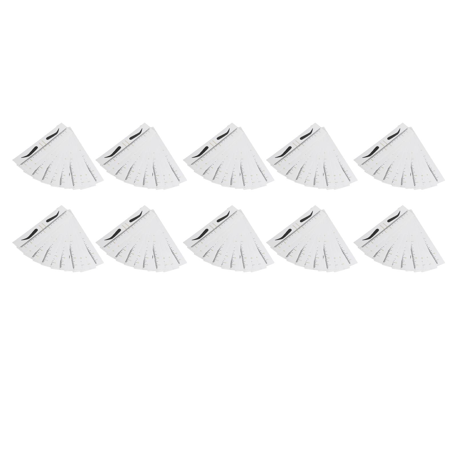 100Pcs Disposable Eyebrow Template Ruler Sticker Adhesive Easy to Use Eyebrow Stencil Microblading Ruler for Home
100Pcs Disposable Eyebrow Template Ruler Sticker Adhesive Easy to Use Eyebrow Stencil Microblading Ruler for Home