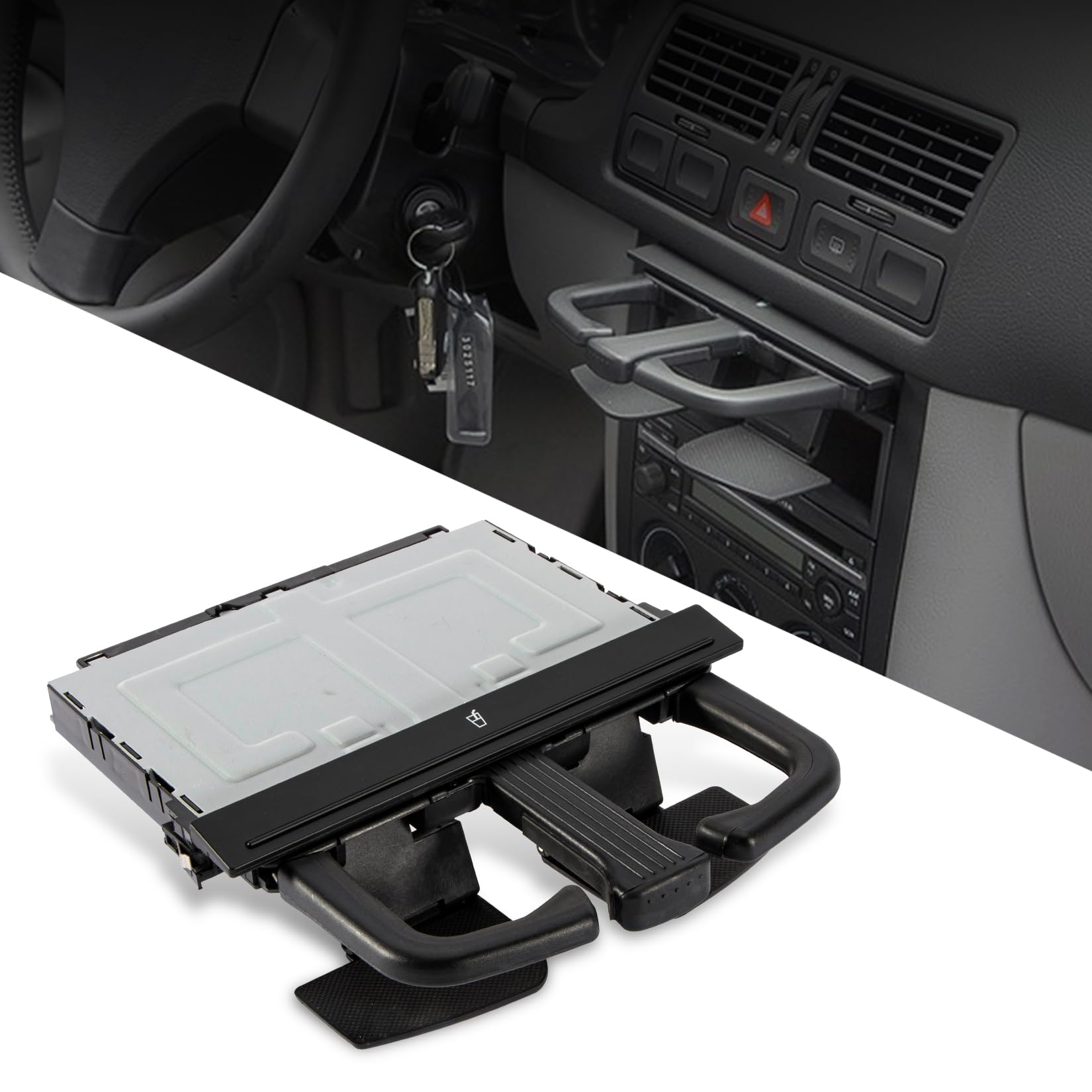 H.yalu® Car Cup Holder Drink Holder Twin Cup Holder 2 Pieces Compatible with VW Jetta 1999-2005 MK4 Golf 1998-2006 MK4 Rabbit 2006-2009
H.yalu® Car Cup Holder Drink Holder Twin Cup Holder 2 Pieces Compatible with VW Jetta 1999-2005 MK4 Golf 1998-2006 MK4 Rabbit 2006-2009